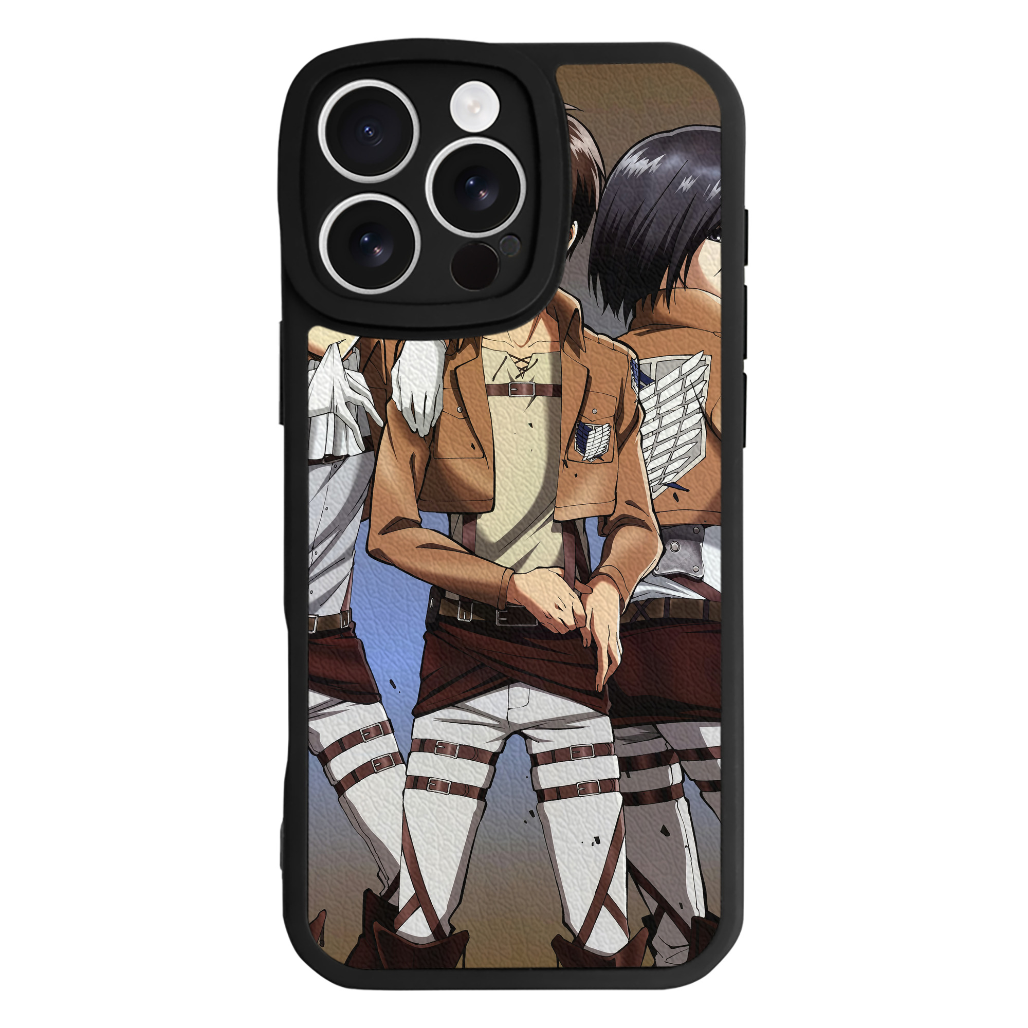 （画像用） 進撃の巨人 Attack on Titan 【iPhone 16シリーズ対応】シリコンスマホケース（レザー調） 材質：シリコン